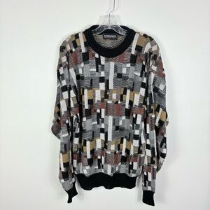 80s 90s Sweater men’s geometric